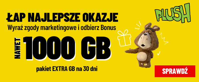Nawet 1000 GB - pakiet extra GB na 30 dni